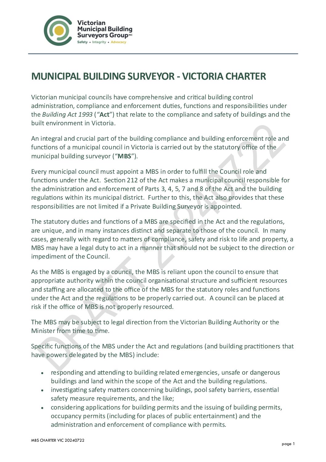 20240722 Municipal Building Surveyor -Victoria Charter